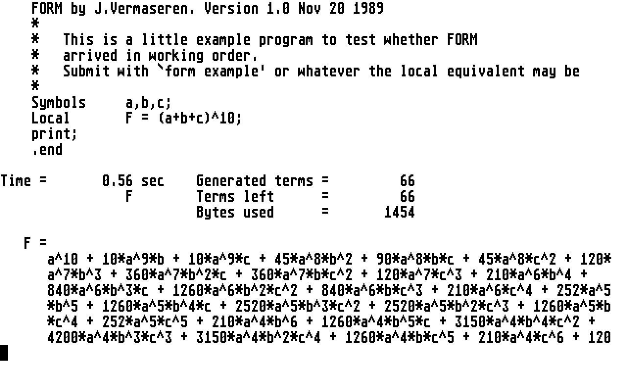 Form atari screenshot